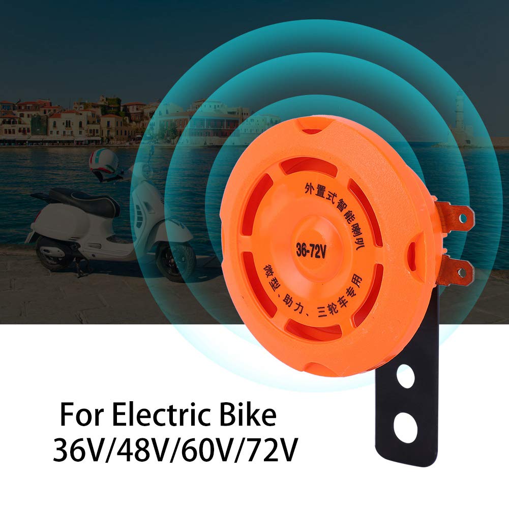 Clacson elettronico per bicicletta Impermeabile Smart Clacson Campanello durevole per biciclette elettriche 36V/48V/60V/72V Suono forte e chiaro