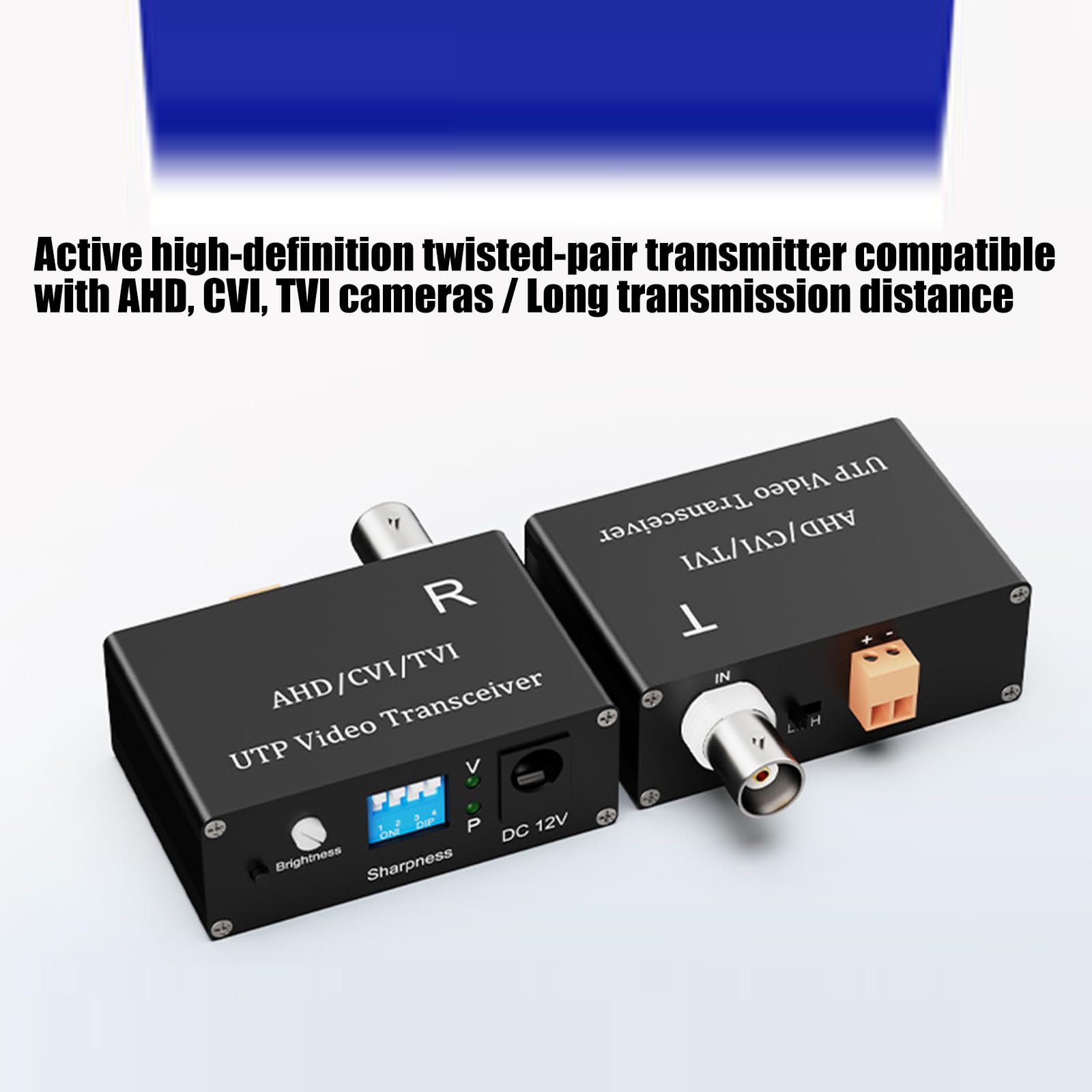 Convertitore conveniente con riduzione per telecamere di parcheggio Trasmettitori passivi a doppino intrecciato AHDs CVIs TVIs