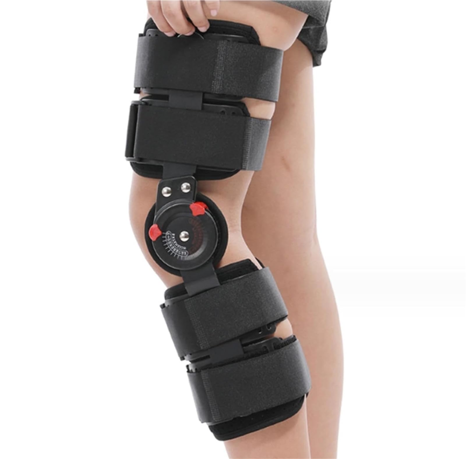 Rodillera postoperatoria Trasera articulada para niños, Rodillera médica para el Dolor de Rodilla, Artritis, ligamento Cruzado Anterior, Apta para niños de 110 a 150 cm.