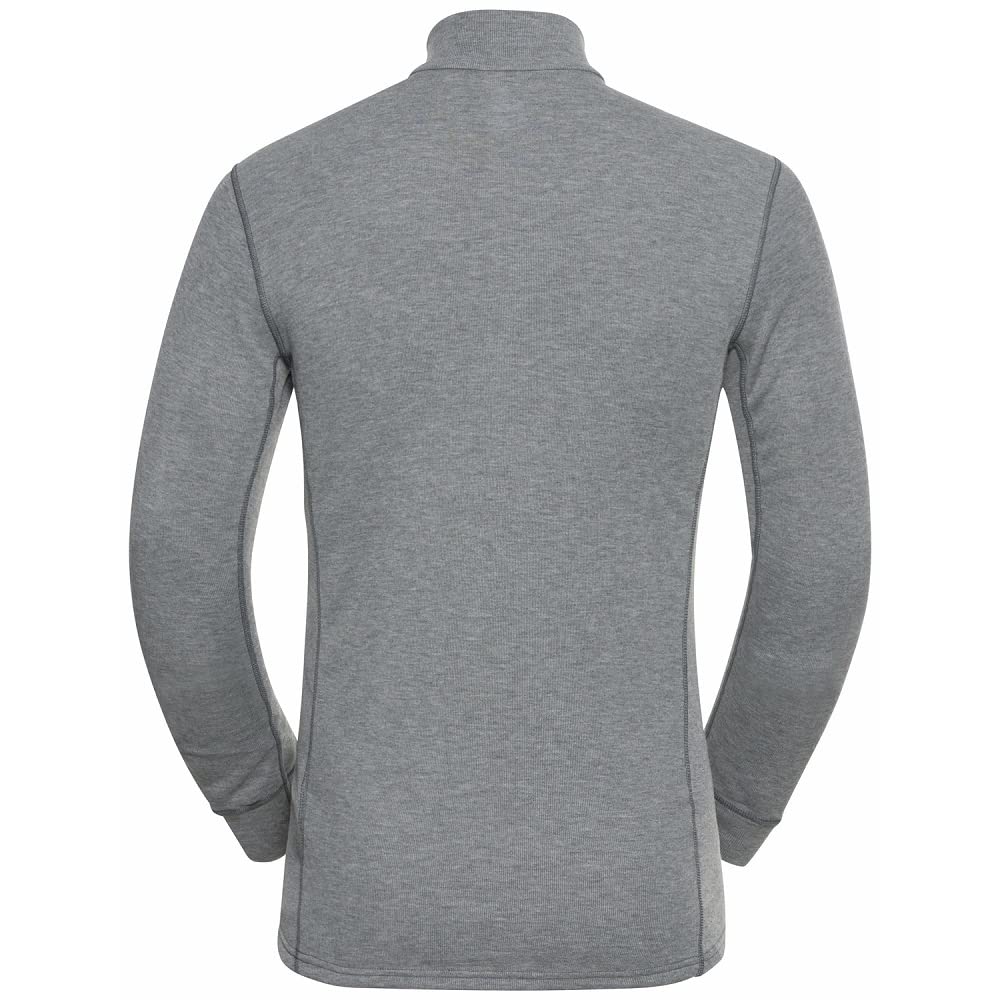 Odlo T-Shirt Fonctionnel À Manches Longues avec Fermeture Éclair Active Warm Eco Sweatshirt Homme (Lot de 1)