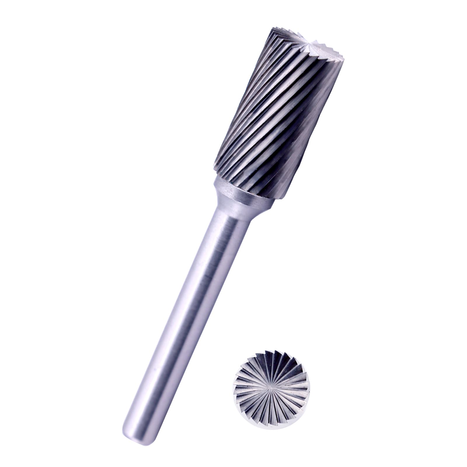 Tungsten Carbide Burr Bit 1/4" Shank Flame Sharp End Single Flute Carbide Rotary File Bits for Metal Working, Deburring, Grinding, Polishing, Carving and Engraving — Amazon image 17