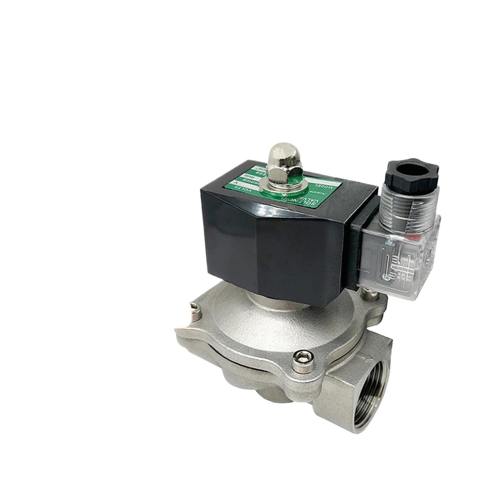Électrovanne 1-1/2" 12VDC en acier inoxydable 304 avec joint Viton étanche IP65