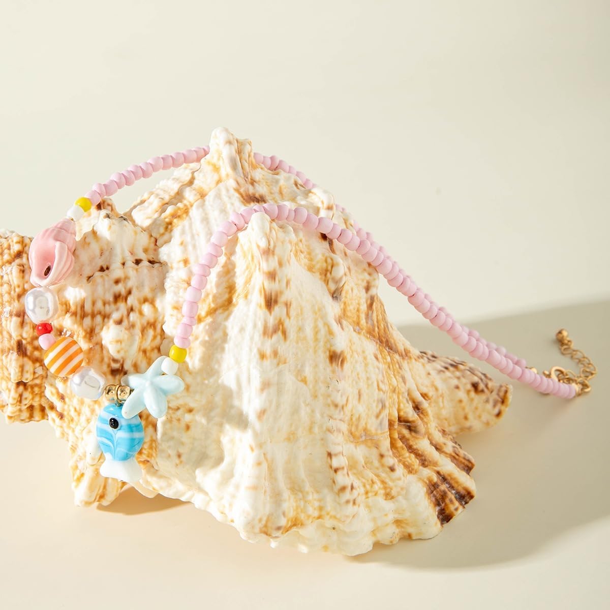 Starfish Fish Necklace Boho Beachy Hawaiian Colorful Summer Beach Coastal Choker Necklace for Women Men - Image 5