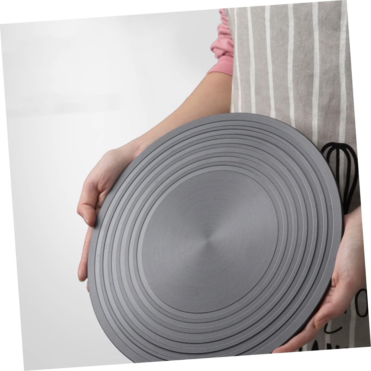 POPETPOP Placa Conductora de Calor para Estufa de Gas 24 Cm, Placa Difusora de Aluminio Negra, Protección Antiquemaduras para Utensilios, Compatible Cocina Interior y Camping, Accesorio