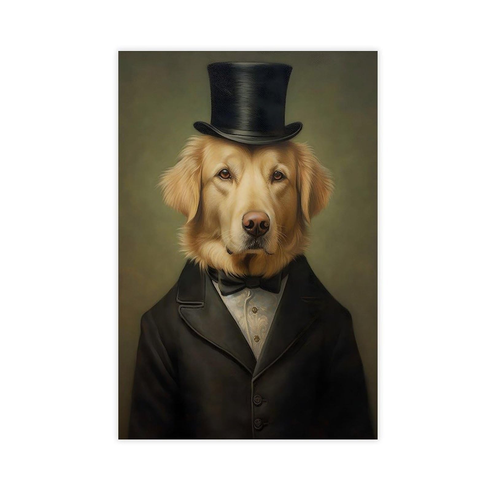 Bareronor Victorian Golden Retriever (2) Canvas Poster Bedroom Decor Landscape Office Room Decor Gift 24" L X 36" W