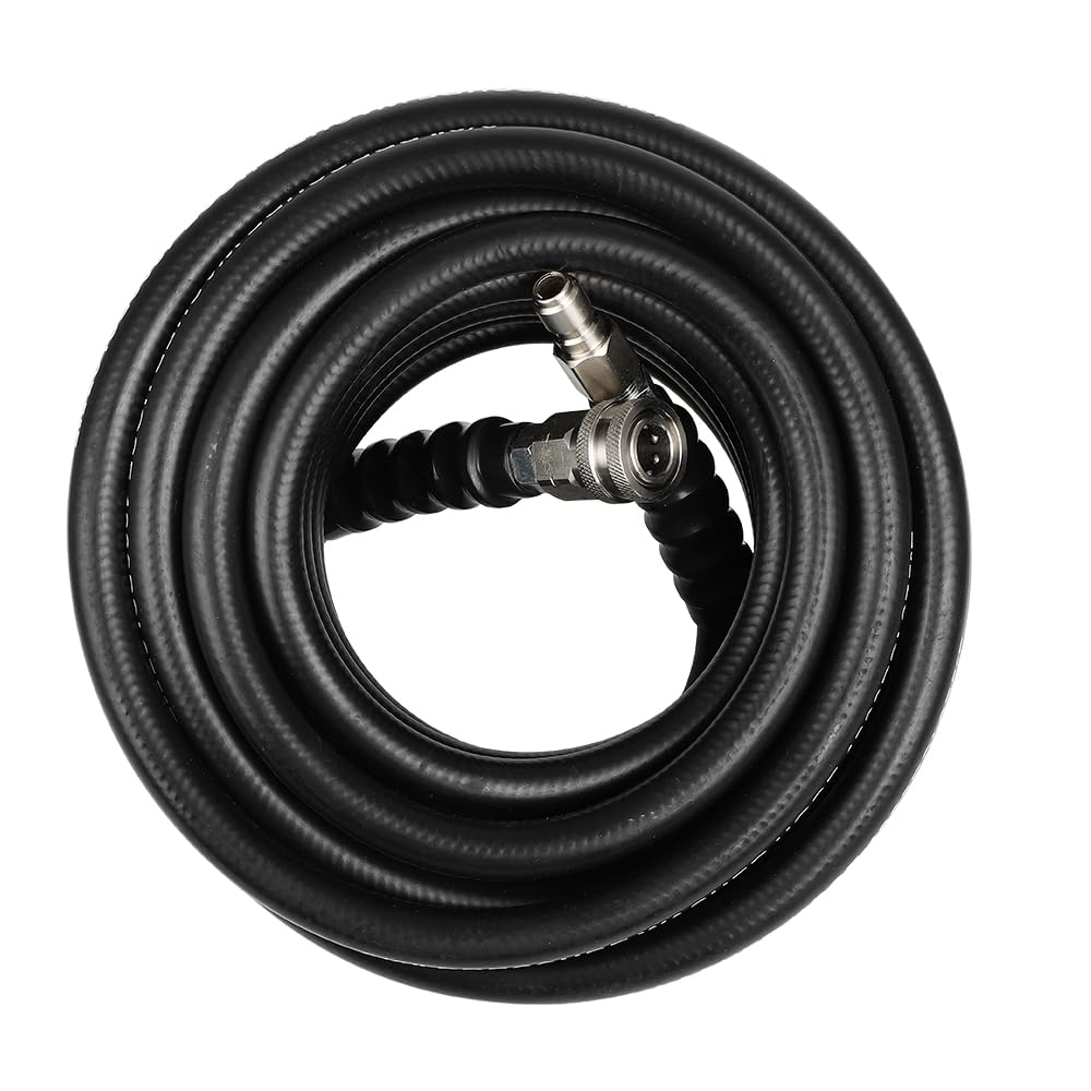 ANPART 3600 PSI Lightweight Pressure Washer Extension Hose, Kink Resistant 50FT Pressure Washer Hose Replacement Hose 3/8 Inch, Steel Wire Braided Hose for Pressure Washer