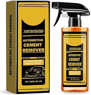 Cement Remover for Car Stain Cleaner Concrete Remove Dissolver Gentle Formula Paint Spray Liquid with Small Scraper Cleaning Towel
