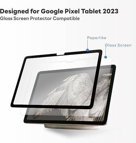 Miniatura 7 de Penoval Protector de pantalla desmontable Paperfeel para tableta Google Pixel 2023, Nano Tech reutilizable, fácil de instalar y quitar,