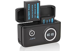 JYJZPB Upgraded Battery Charger and Battery NP-W126S for Fuji Camera