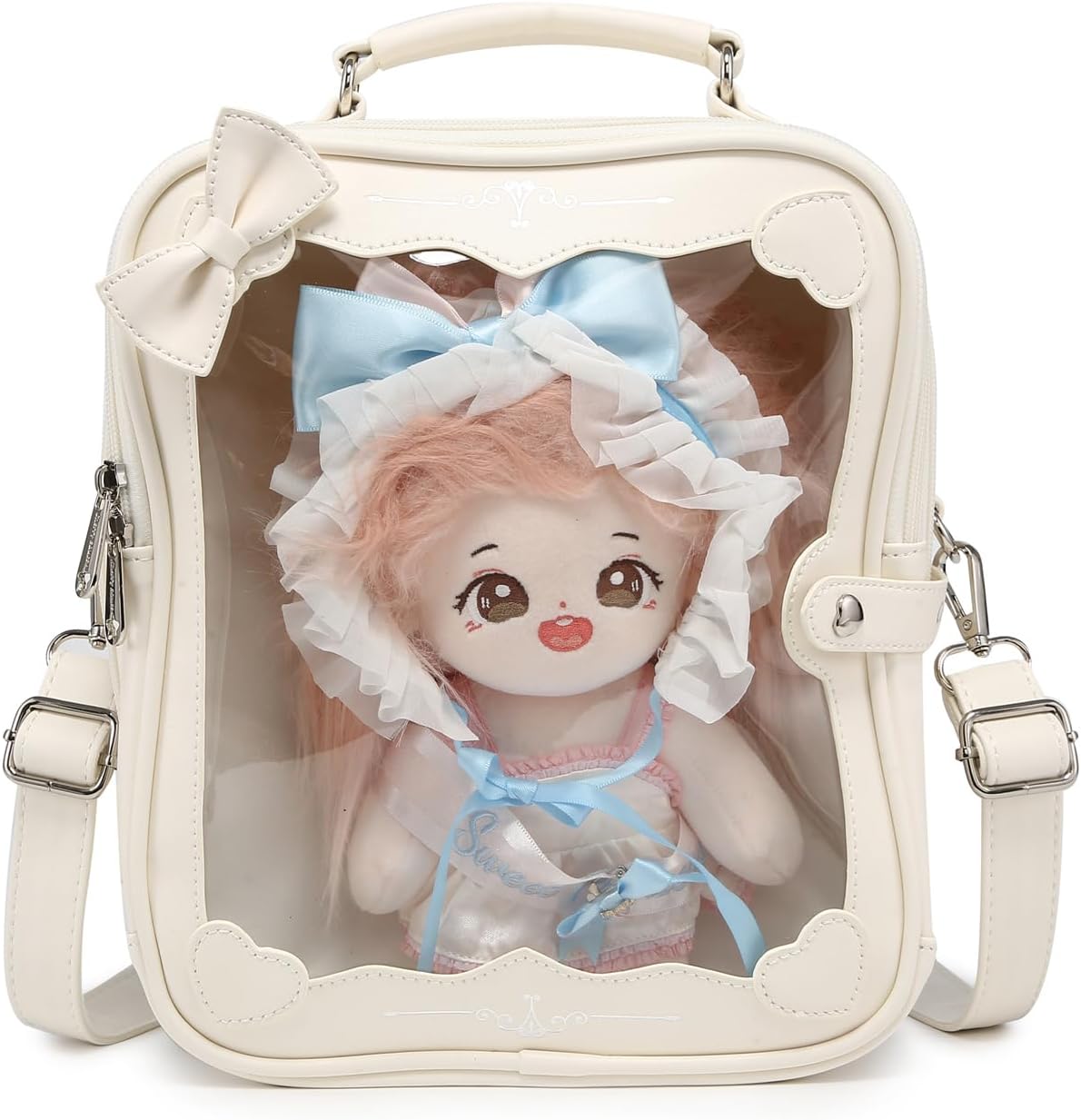 Ita Bag Backpack Crossbody Purse Kawaii Bag Anime Cute Doll bag for Kpop Fan Japanese Anime Pin Display - Image 2