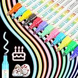 12 COLORES BRILLANTES Y GRAN CAPACIDAD: Sea creativo con nuestros 12 juegos de colores de marcadores de doble línea vívidos que incluyen azul cielo, rosa, naranja, púrpura, azul royle, negro, color fluorescente, verde, rojo, violeta, brotes verdes, dorados. La capacidad de tinta es aproximadamente 2 veces en comparación con otras marcas en el mercado, pero con el mismo precio, se puede utilizar durante más tiempo. Agite los bolígrafos antes de cada uso para obtener mejores líneas en capas.
