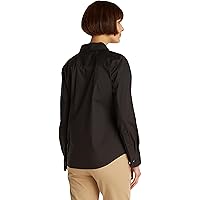 Tommy Hilfiger Donna Camicia Poplin Regular Fit, Nero (Black)