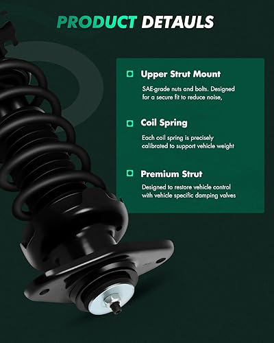 Vista 309 de SCITOO Puntales delanteros completos de resorte para Mercedes-Benz C230 08-09, para Mercedes-Benz C250 10-11, Mercedes-Benz C300 08-11