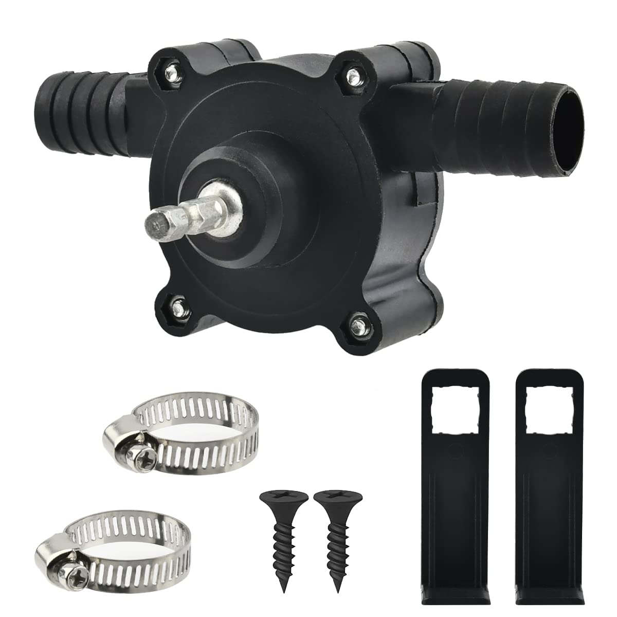 Hand Electric Drill Drive Self Priming Water Transfer Pump, Mini Hand Electric Drill Pump, Household Small Water Pump for Drill for Home Garden & Transferring Water Oil