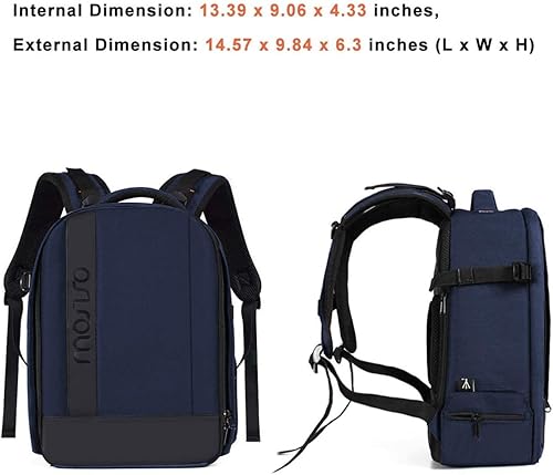 Miniatura 7 de MOSISO Mochila para cámara, DSLRSLRsin espejo, funda para cámara de fotografía con amortiguación acolchada a prueba de golpes, bolsa para cámara con