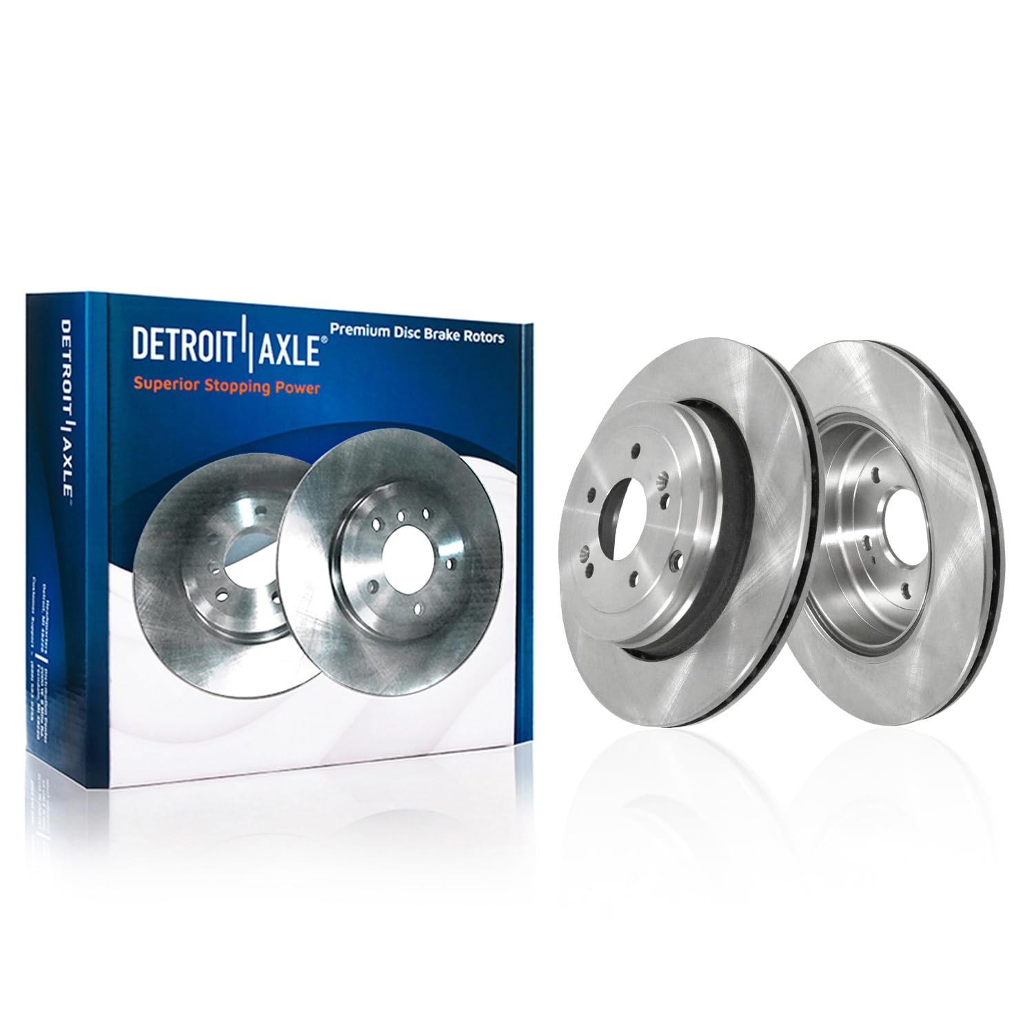 Detroit Axle - Rear Brake Rotors for 10-16 Hyundai Genesis Coupe, Disc