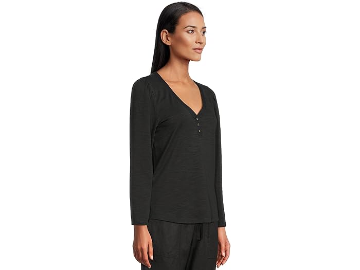 Ashby Isles Placket Puff Sleeve Top - Image 3