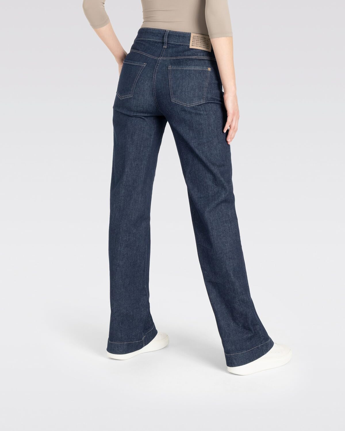 Mac - Damen 5-Pocket Jeans, Wide Authentic (5228-90-0387L)