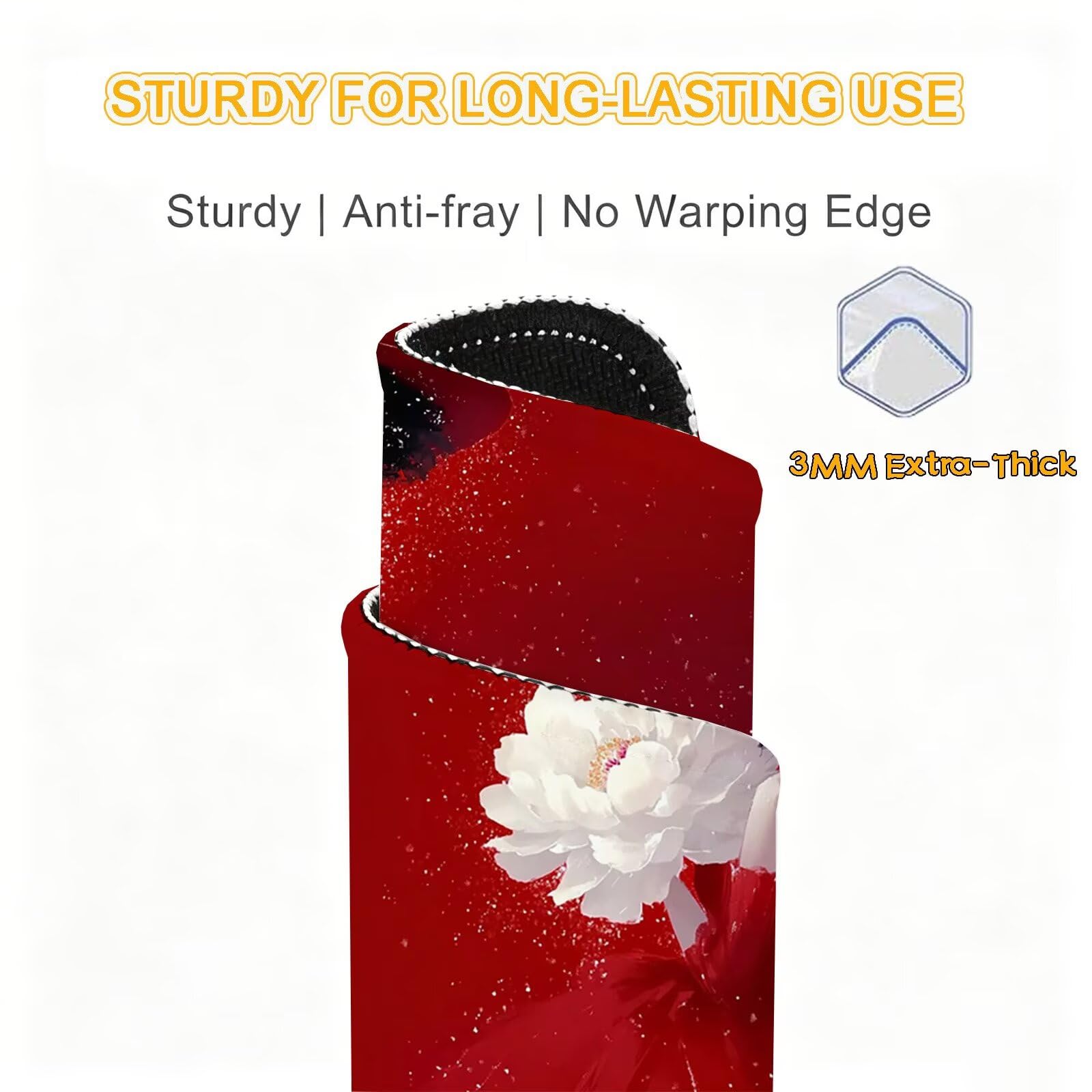 Tappetino Mouse 900x450mm | Superficie Ultra-Liscia | rosso 0-z326