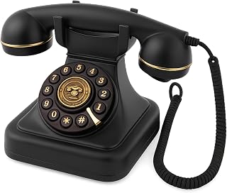 Audio Guest Book Wedding Phone, Retro Audio Phone Guestbook with Clear Voice Recording for Wedding Reception, Bridal Shower, Birthday, Baby Shower, Anniversary, Engagement