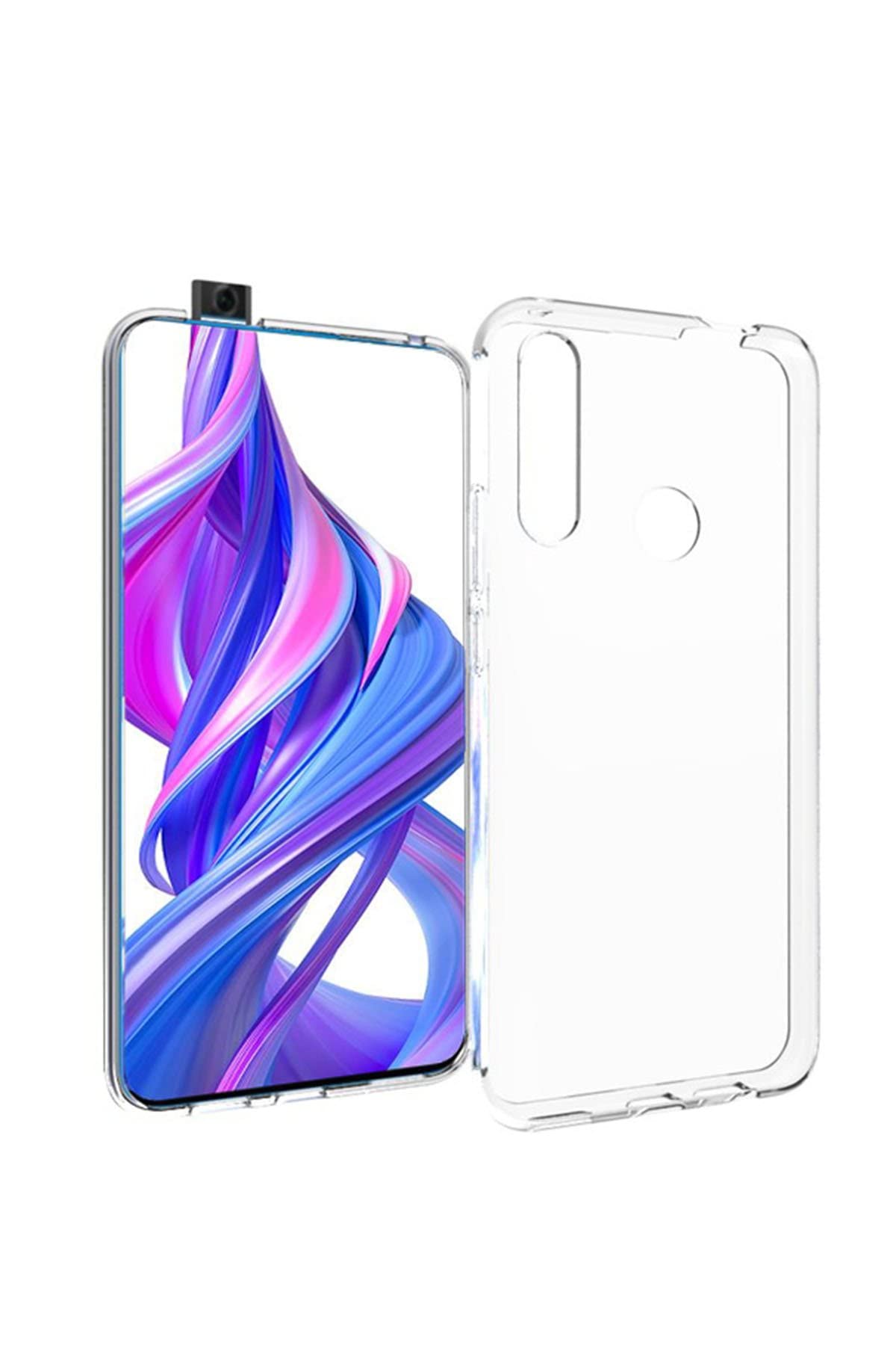 Huawei Honor 9X Kılıf Şeffaf Silikon Lüx