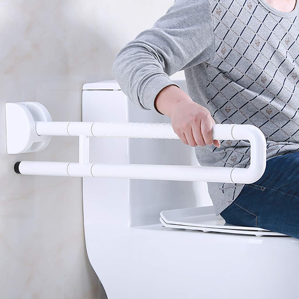【跳ね上げ式手すり】 Amazon | トイレ手すり トイレの安全手すり 滑り止め 折りたたみ