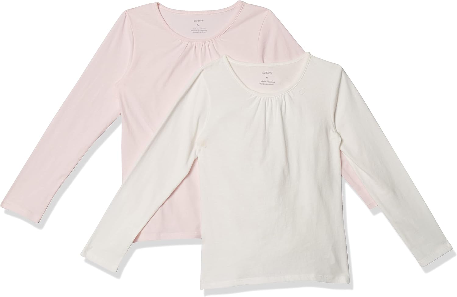 Carter's Girls' 2-Pack Long-Sleeve Tees