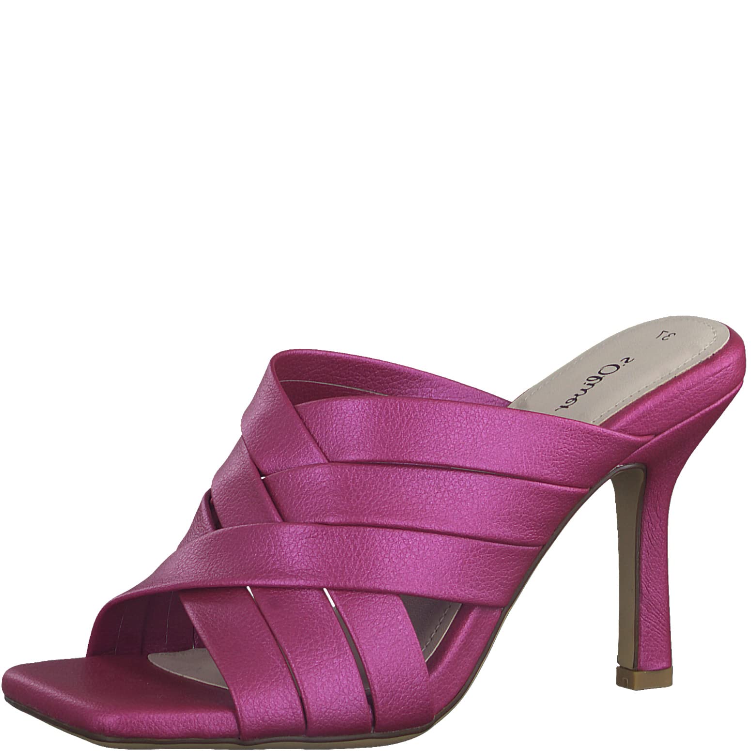 s.Oliver Women's 5-5-27205-20 Heeled Sandals, metallic pink, 5 UK