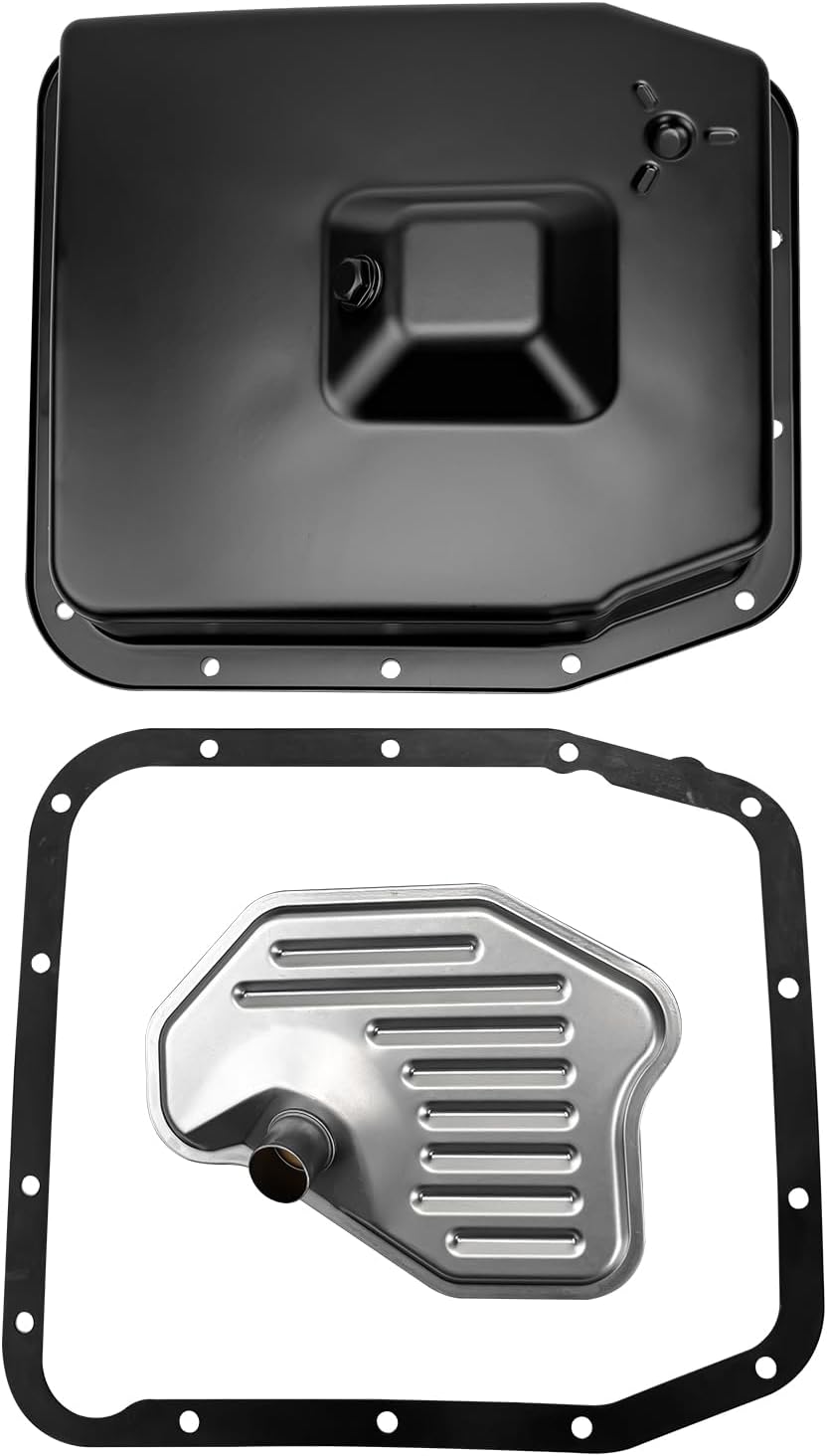 Transmission Oil Pan Kit with Gasket & Filter For Ford F-150 Mustang Expedition Crown Victoria E-150 250 350 450 Lincoln Town car Mercury Grand Marquis,Replaces OE 6L3Z7A194A F6AP7G186BA