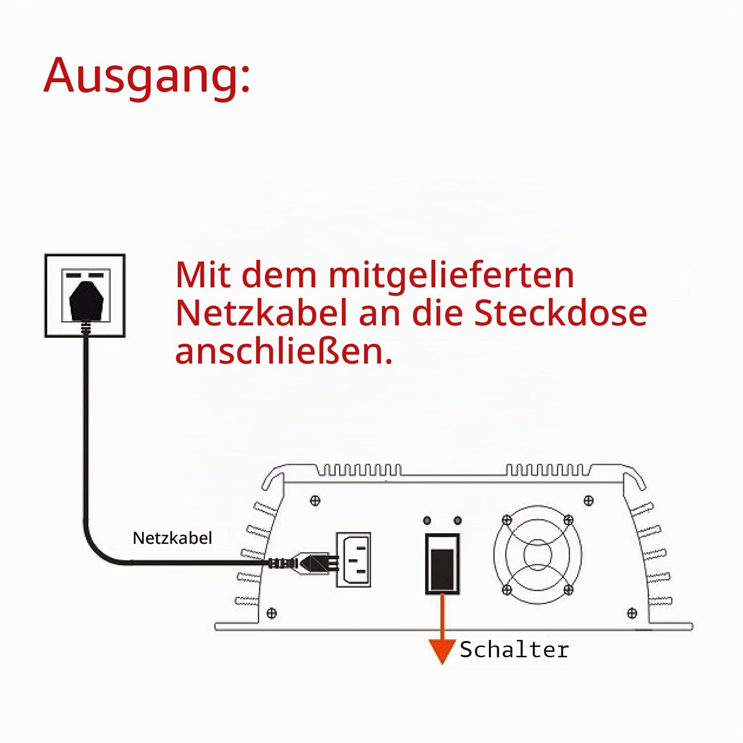Y&H 1000W Grid Tie Wechselrichter stapelbar MPPT Reine Sinuswelle DC15-28V Solareingang für 12V Solarpanel.AC190V-260V Ausgang Strom-Netz-gebunden