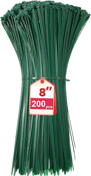 Zip Ties Assorted Sizes 400 Pack 4/6/8/12 Inch Cable Ties Heavy Duty Plastic Wire Ties UV Resistant Zipties Black Small