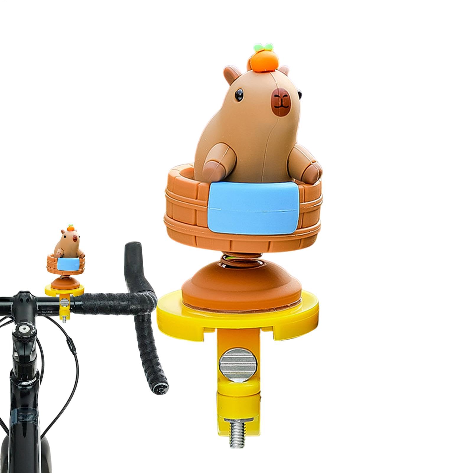 Motorcycle Handlebar Decorations Swing Capybara Figurine for Motorcycle