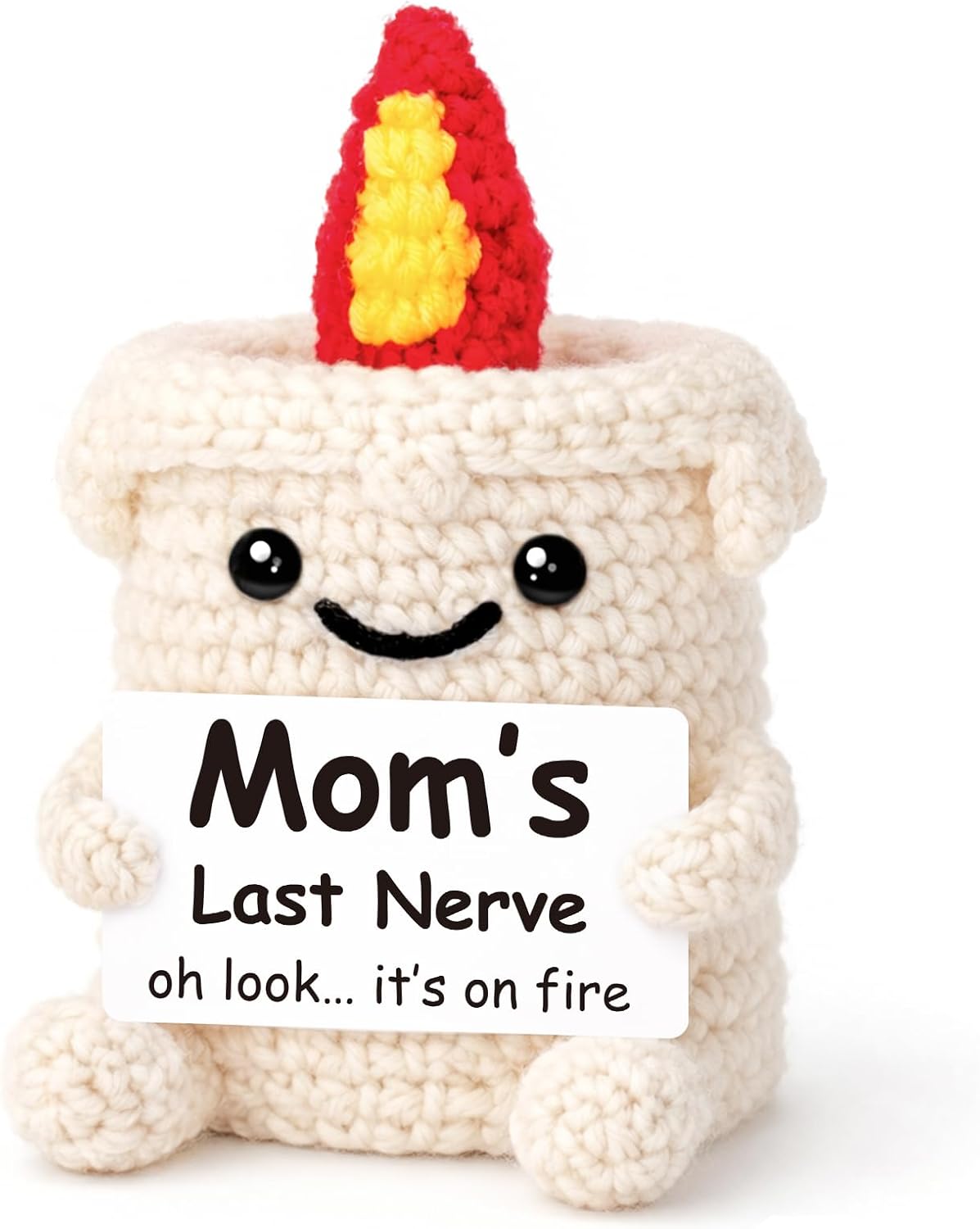 Birthday Gifts for Mom from Daughter Son, Funny Christmas Birthday Gifts for Mom, Gift for Mother Bonusmom Stepmom Mama Mommy Mother in Law, Mothers Day for Moms, Handmade Crochet Present