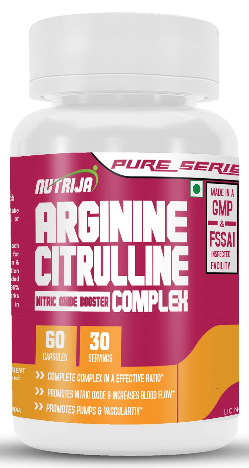 Nutrija L-ARGININE AND L-CITRULLINE COMPLEX™ (60 Capsules) (B07WP5BXFZ) Amazon Price History, Amazon Price Tracker