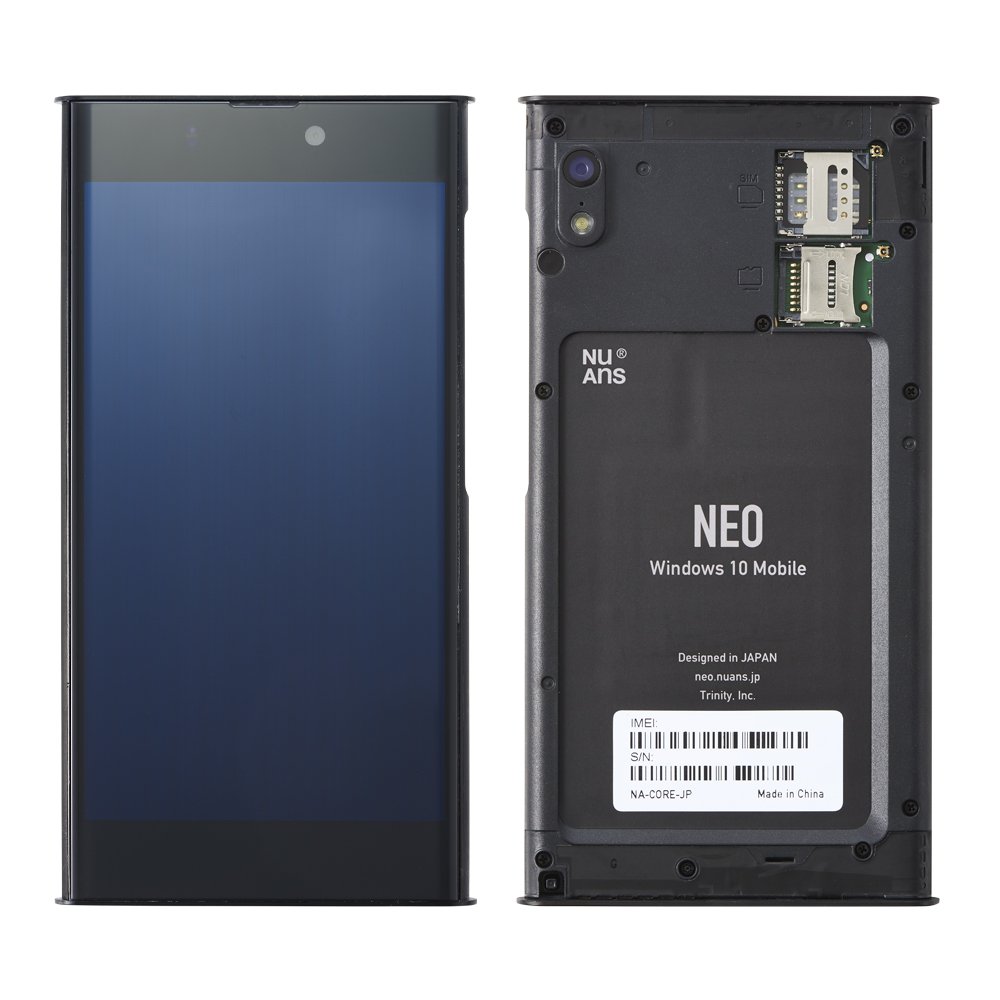 【美品】NuAns NEO CORE Windows10 Mobile NuAns NEO Windows 10 Mobile（販売終了） | トリニティ