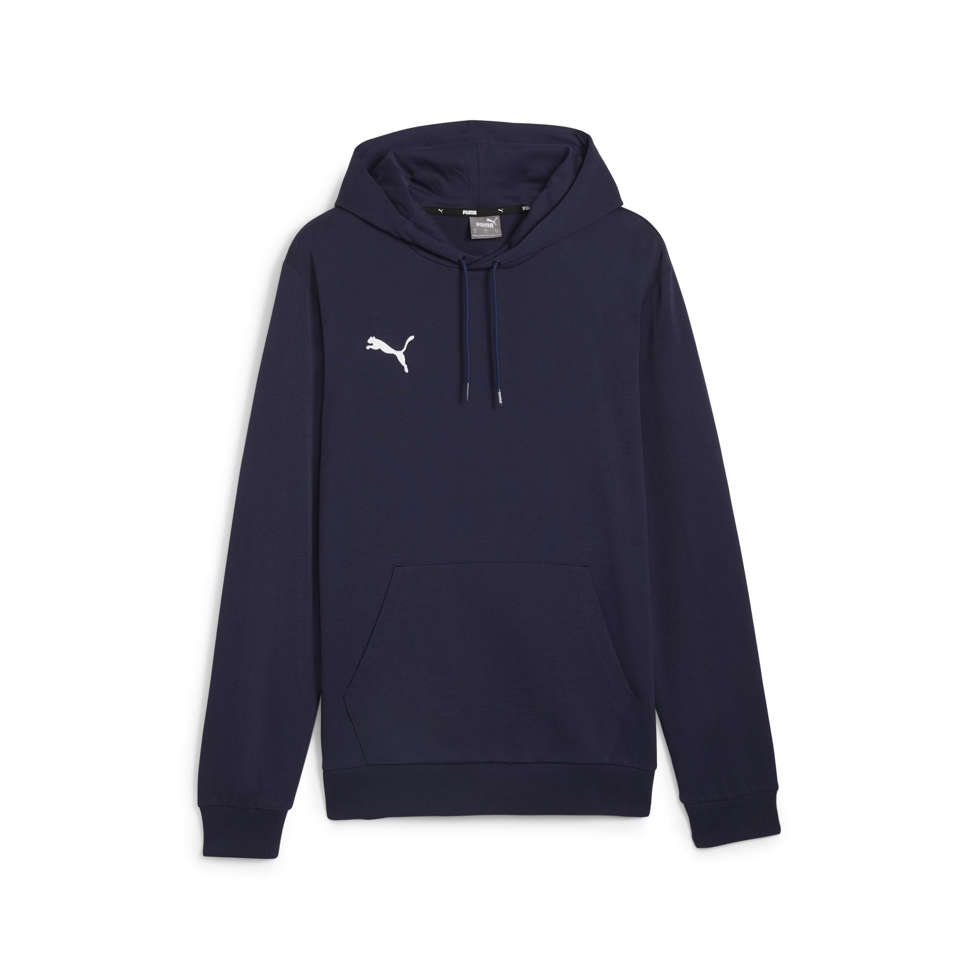 PUMA Mens Teamgoal Casuals Hoody Pullover, Puma Navy-puma White, S EU