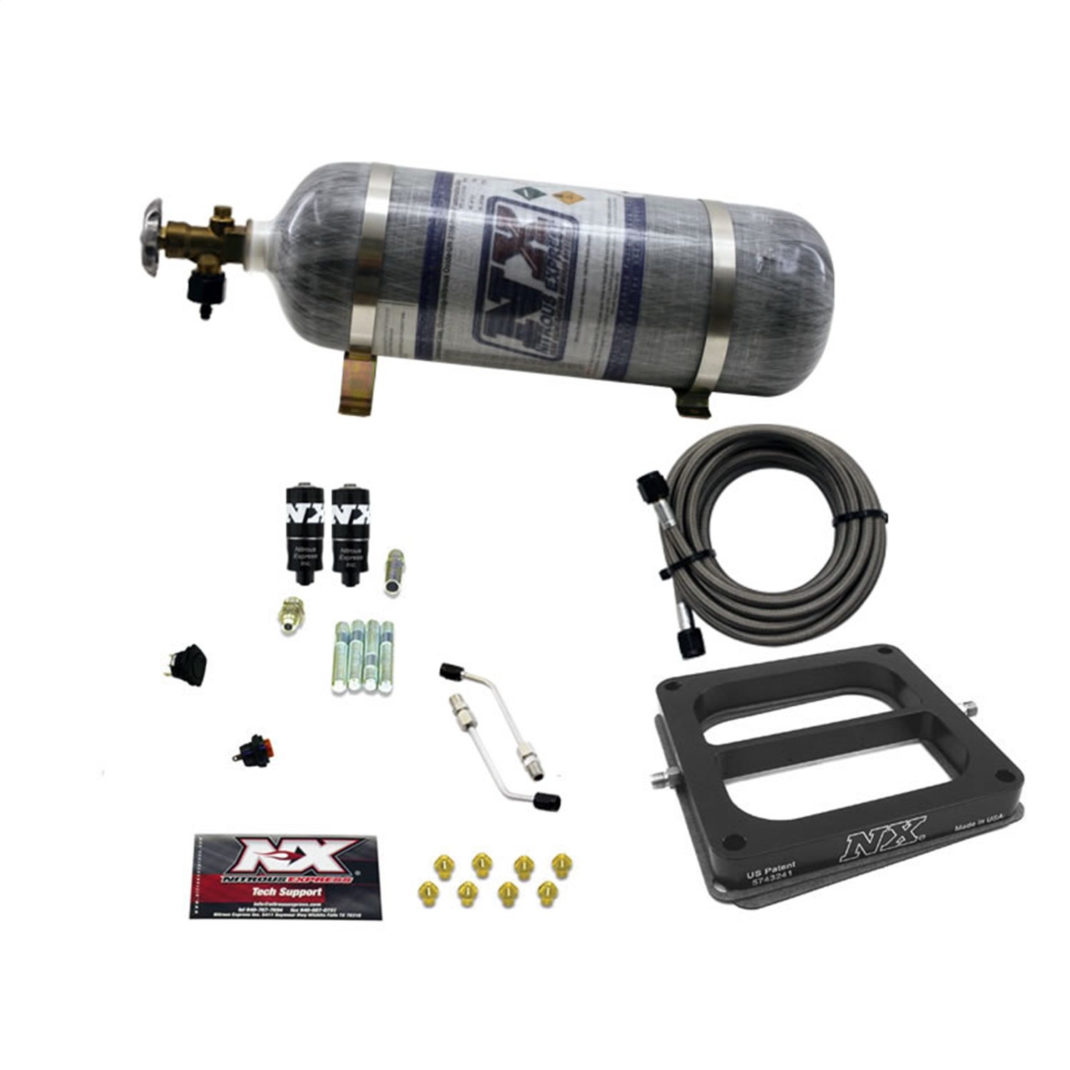 Nitrous Express - Dominator HITMAN (100-150-200HP) WITH COMPOSITE
