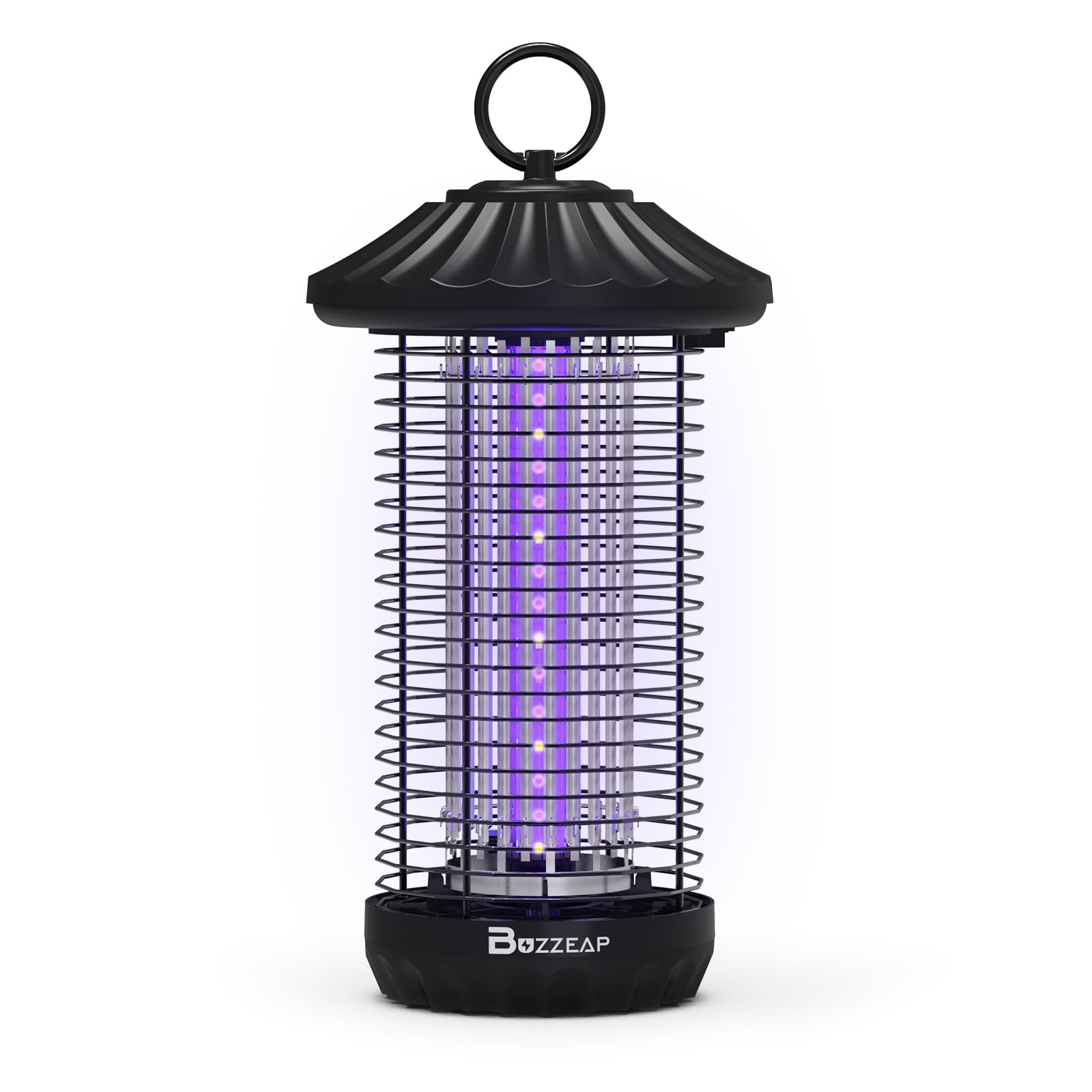 Insetticida UV, trappola per mosche elettrica con luce a LED, colore: nero