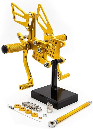 Juego de estriberas traseras para motocicleta, reposapiés totalmente ajustables, compatibles con GSXR750 GSXR600 1996-2005, GSXR1000 2000-2004,