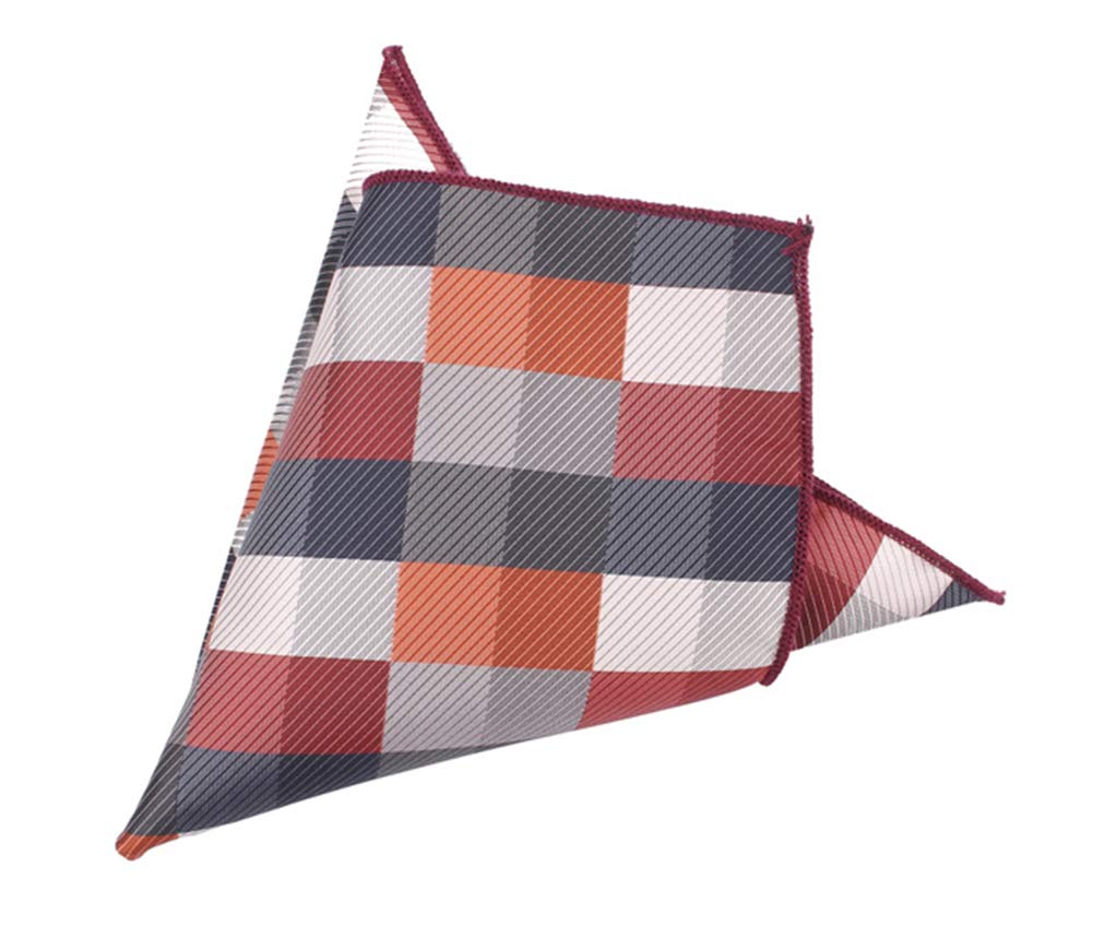 Kihatwin Skinny Ties for Mens Novelty Plaid Check Business Wedding Fashion Formal Neckties 2.7, Pocket Square, Bow Ties