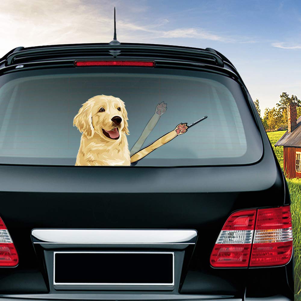 Adesivo Auto Personalizzato Blueshyhall Adesivo Per Tergicristallo Dell'auto, Per Lunotto Posteriore, Per Auto, Per Bambini, Per Cani, Gatti, Per Tuning (cane - D Decorazione Per Tergicristallo