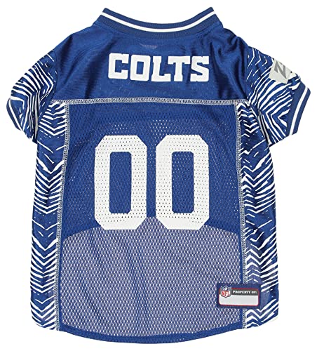 Zubaz NFL Team Pet Jersey for Dogs, Indianapolis Colts, Small