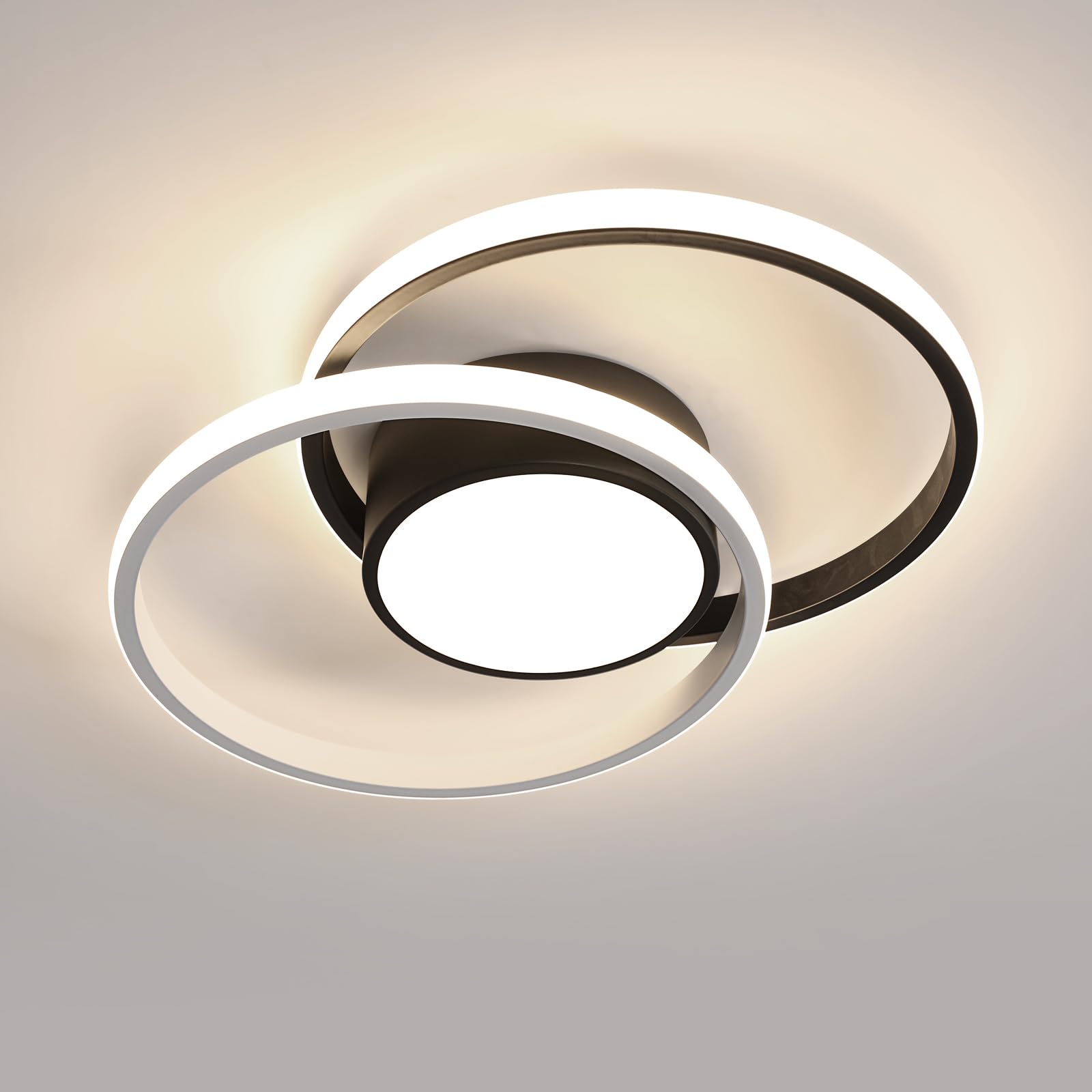 Riserva Plafón LED Techo Moderna, 42W 4725LM Redondo Lámpara de Techo LED, 40CM Lampara Techo Acrílico para Sala De Estar, Dormitorio, Cocina, 4500K