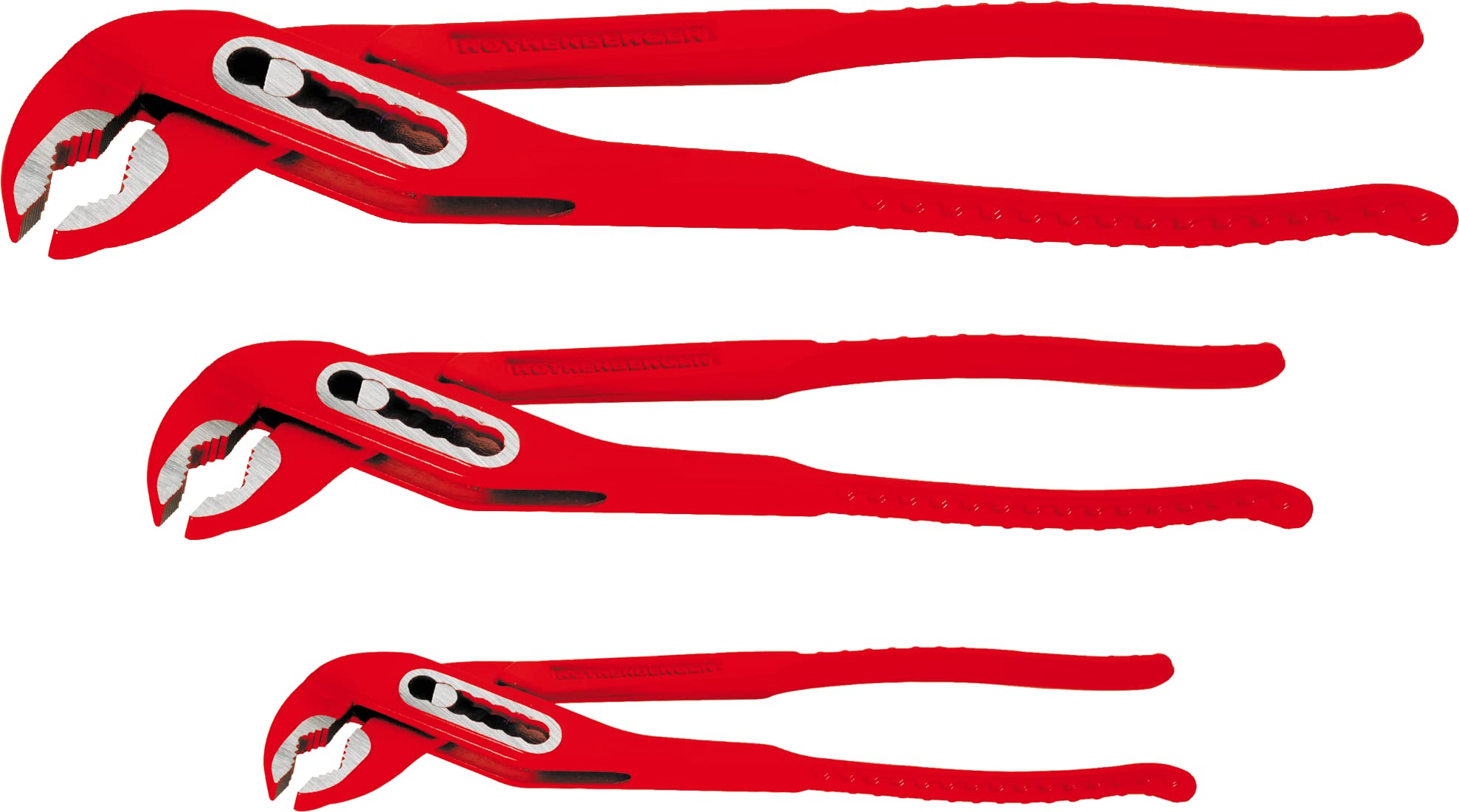 Rothenberger 70520 Workshop Pipe Wrench Set 3-pc for Pipes Up to Ø...