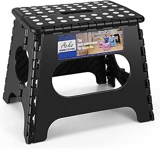 ACKO 11 Inch Folding Step Stool 1PACK Plastic...,