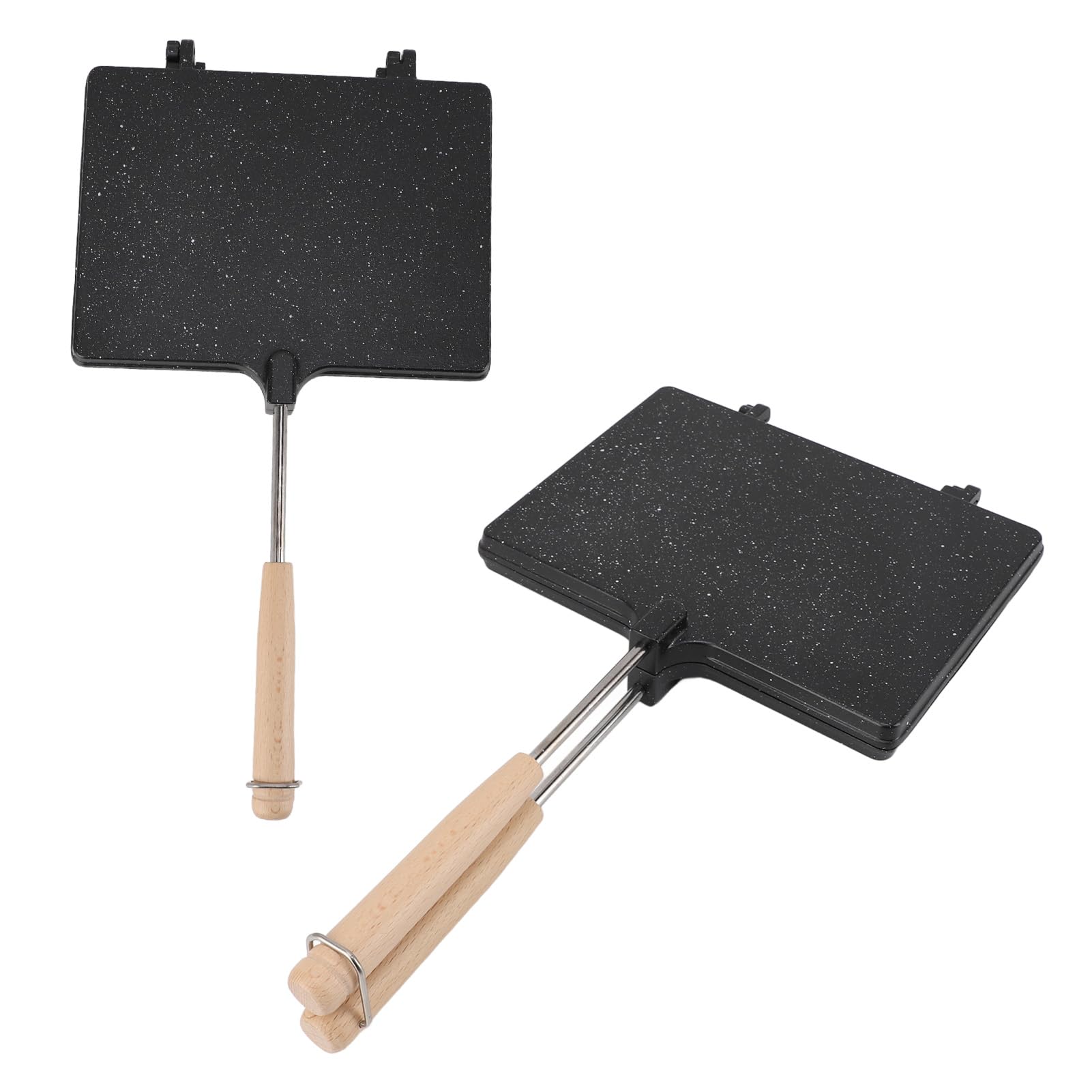 Appareil à Sandwich, Poêle à Panini Double Face avec Plaques Antiadhésives, Grille-pain Rapide, Portable