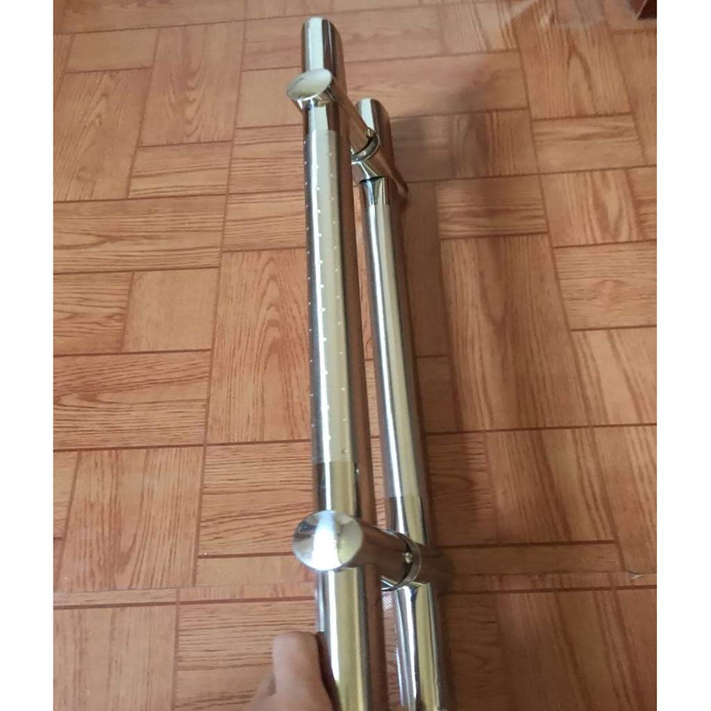 Uchwyty do drzwi szklanych， Regulowany rozstaw otworów klamki do drzwi, wytrzymała stal nierdzewna szafek kuchennych, garderób i szklanych(Length 1200mm)