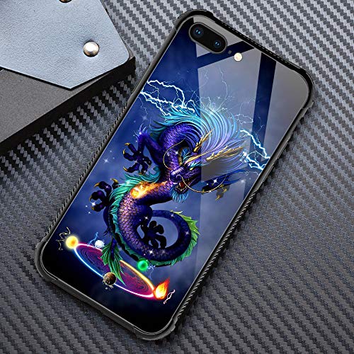 Iphone 8 Plus Case,Darkness Dragon Iphone 7 Plus Cases For Men Boys,Shockproof Anti-Scratch Soft Tpu Pattern Design Case For Apple Iphone 7/8 Plus 5.5-Inch Darkness Dragon #TOP1