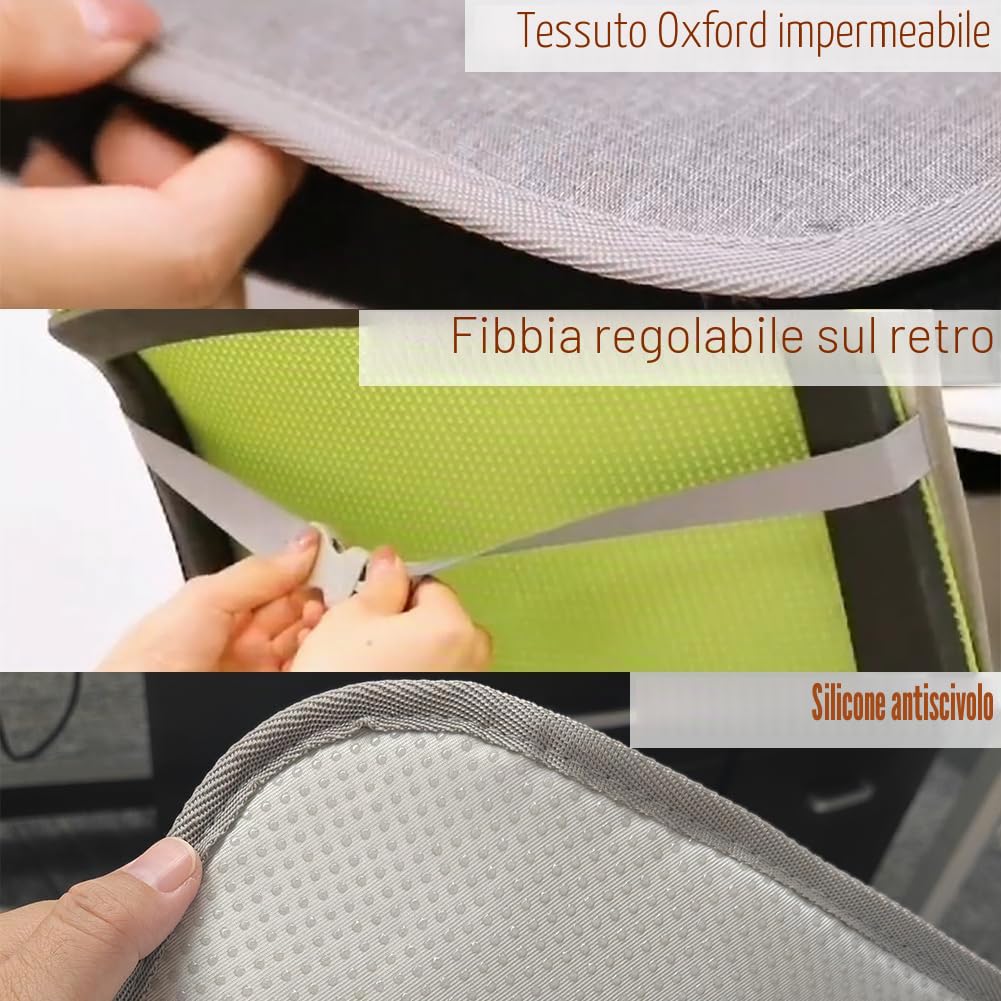 Cuscino riscaldato USB per sedia da ufficio, grande area riscaldata, cuscino riscaldato per terapia, cuscino riscaldante per schiena, lombare, coscia con 3 livelli di temperatura, 45.5x85.5 cm