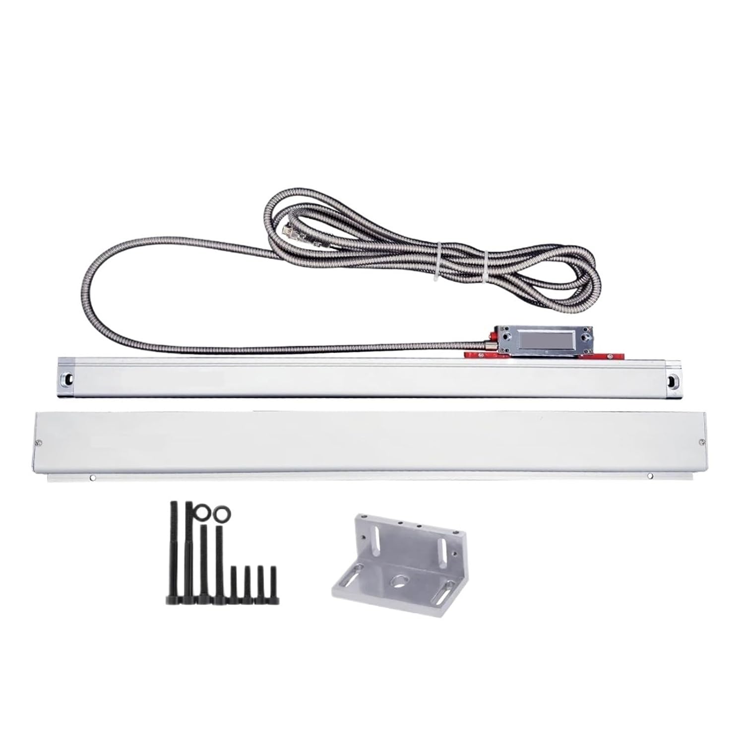 0.005mm KA-300 Optical Grating Ruler Sensor Linear Scale for Lathe Milling Machine TTL70mm - 470mm(KA300-370mm-5U)